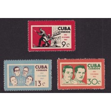 CUBA 1963 SERIE COMPLETA DE ESTAMPILLAS NUEVAS MINT 6 EUROS